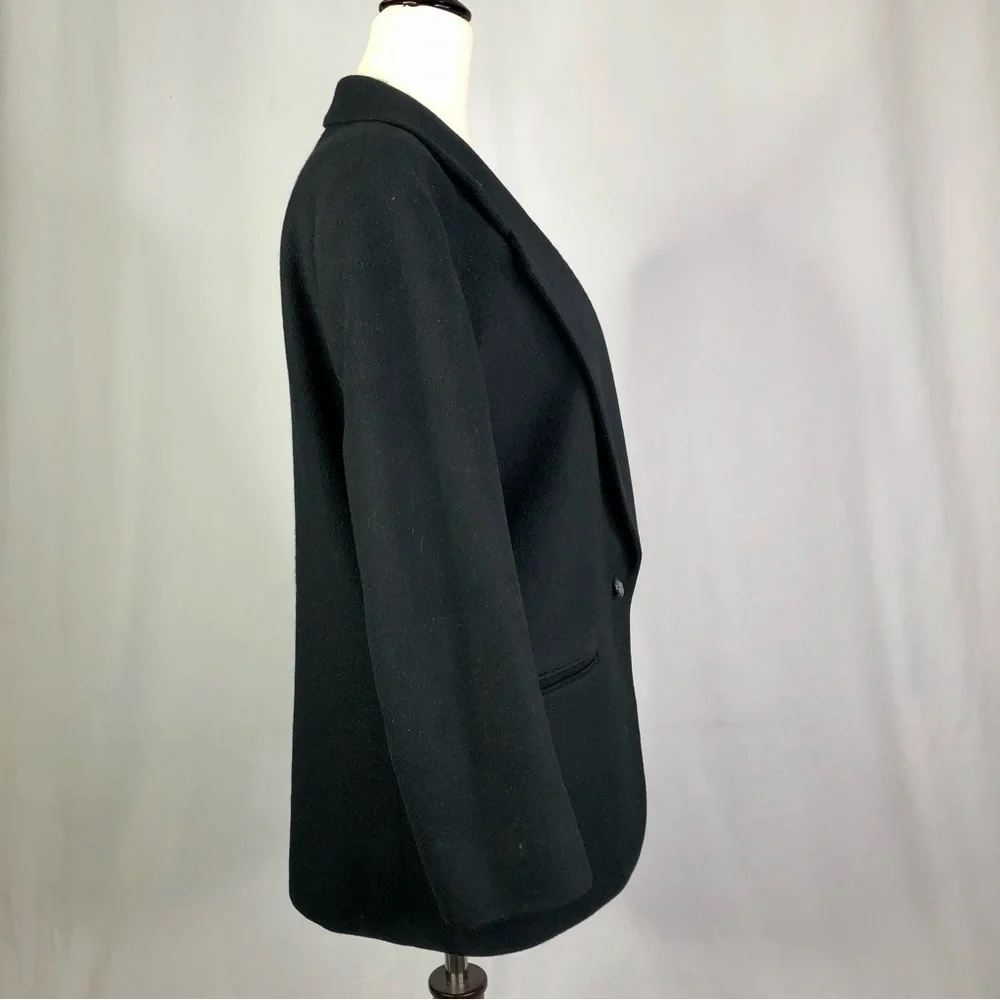 VINTAGE L.L. Bean black blazer sport coat made in USA 4P